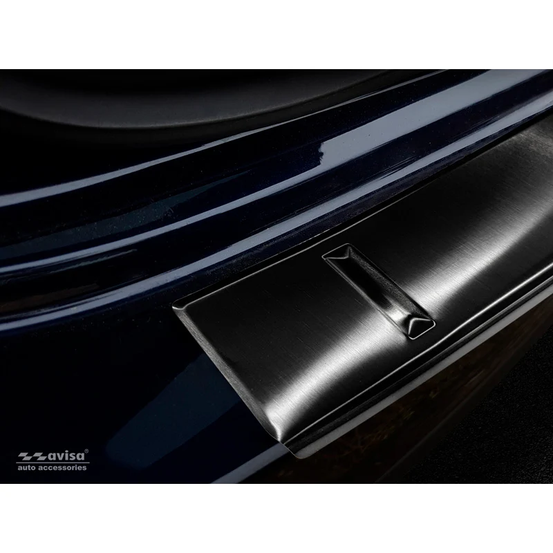 Avisa, Bagkofangerbeskytter, Sort, Rustfritstål, passer til Mercedes GLE II W167 2019-2023 incl. 53 AMG 'Ribs'