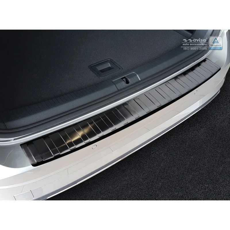 Avisa, Bagkofangerbeskytter, Sort, Rustfritstål, passer til Volkswagen Golf VII Variant Facelift incl. R-Line & Alltrack 2...