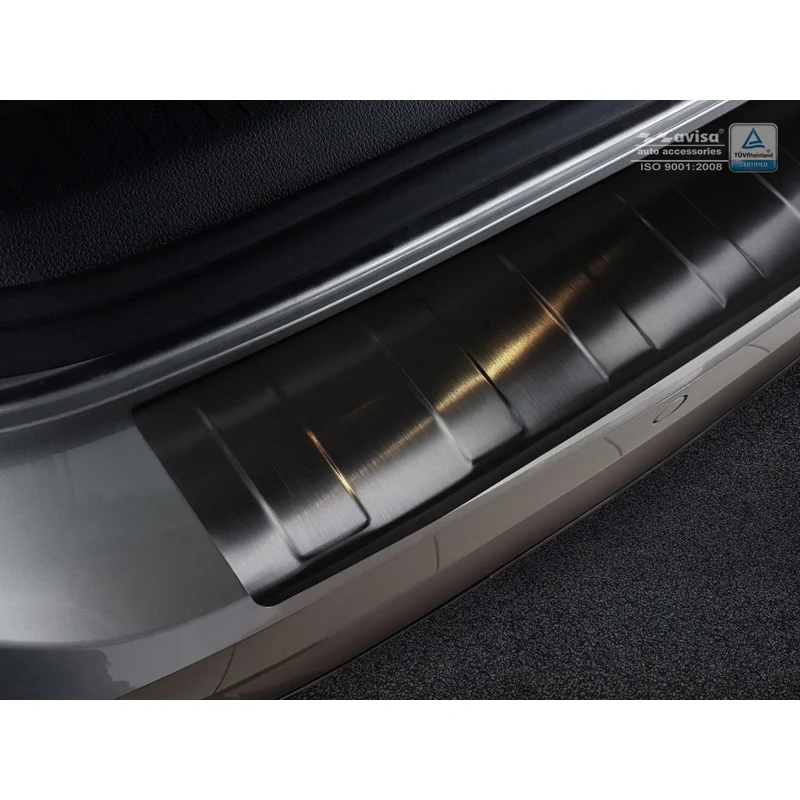 Avisa, Bagkofangerbeskytter, Sort, Rustfritstål, passer til Volkswagen Golf VII Variant Facelift incl. R-Line & Alltrack 2...