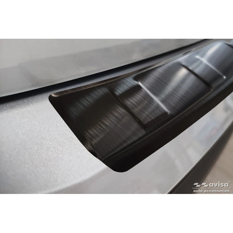Avisa, Bagkofangerbeskytter, Sort, Rustfritstål, passer til Skoda Enyaq iV 2020- excl. Coupe 'Ribs'