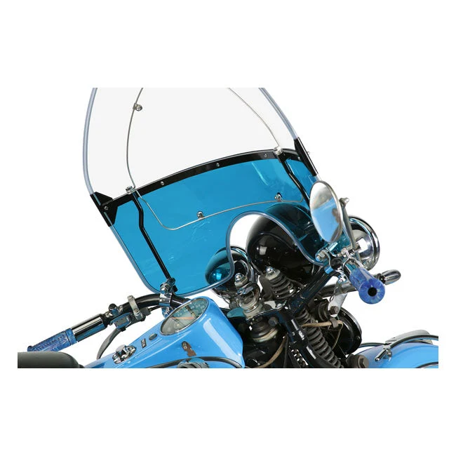 NC Beaded Lower Windshield Blue Knucklehead 36-47; Panhead 48
