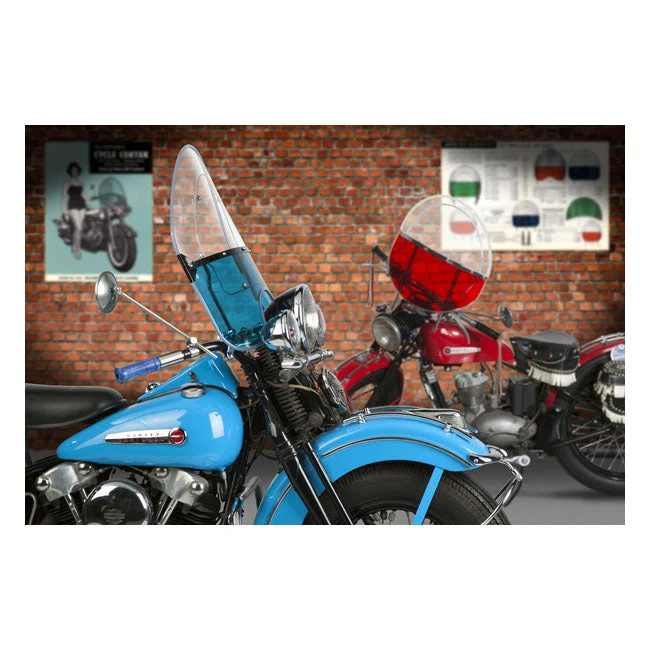 NC Beaded Lower Windshield Blue Knucklehead 36-47; Panhead 48