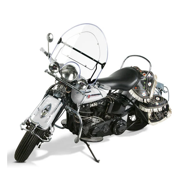 NC Beaded Lower Windshield Clear Knucklehead 36-47; Panhead 48