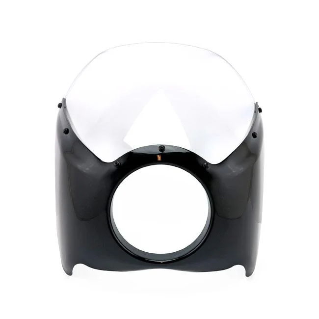 Cafe Racer Mini Motorcykel Kappe Sort