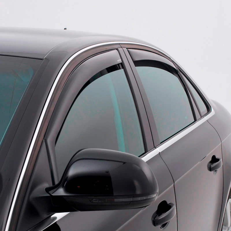 ClimAir, Vindafvisere til bagdøre, Røgfarvet, passer til Audi Q3 (F3B) 2019-