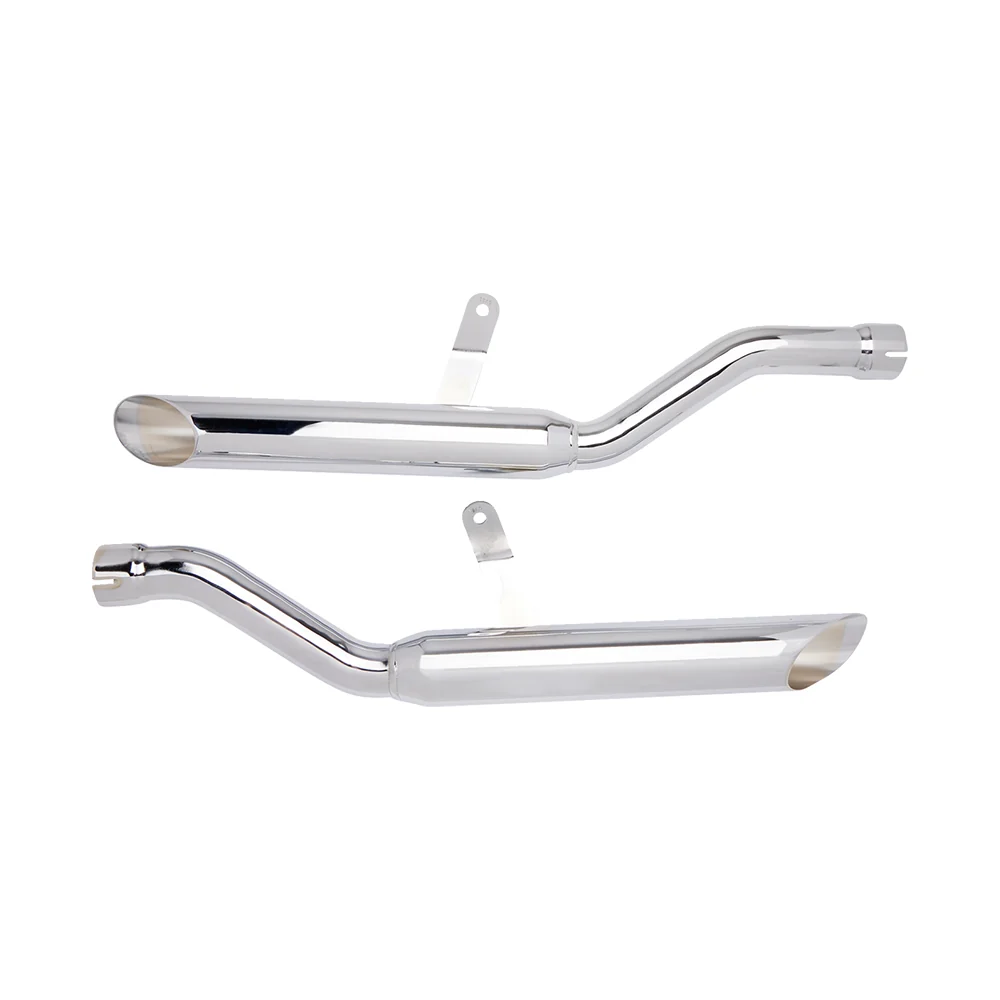 Cobra Dual Side Slashcut Chrome Slip-On-lyddæmpere til Suzuki
