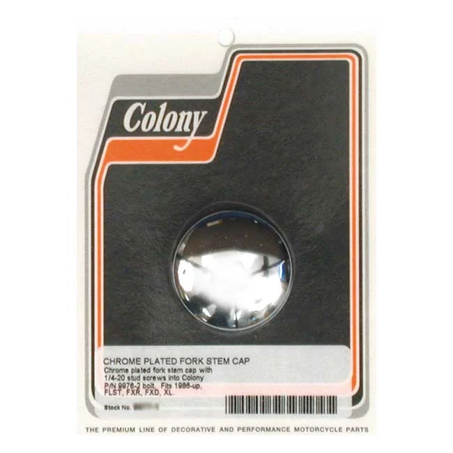 Colony Dæksel til gaffelbolt i krom FXR 88-94; Dyna 91-05; XL 88-03; XL1200R 04-05