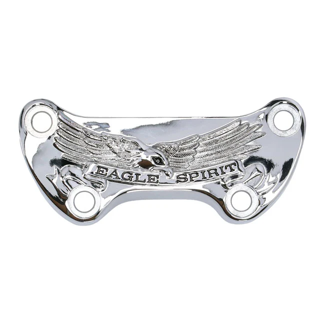 Eagle Spirit One Piece Riser Top Clamp Chrome til Harley