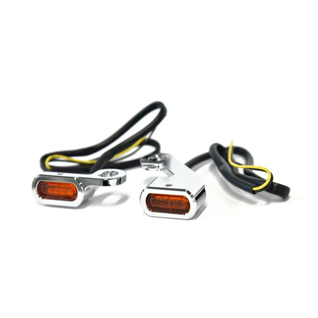 Fastline blinklys under styret Harley