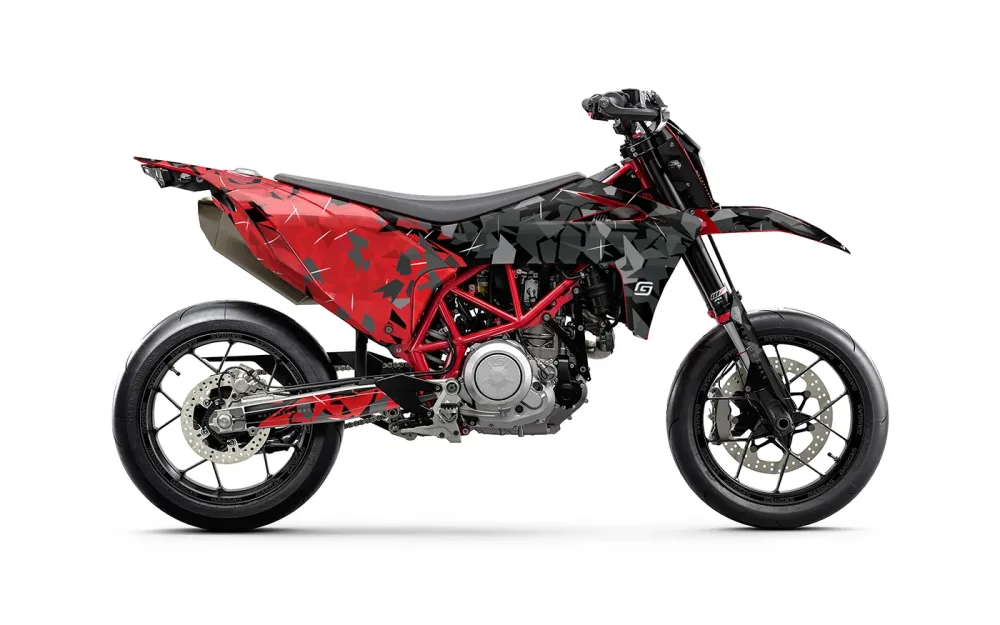 GASGAS SM 700 DEKOR - "Flake" (Sort/Rød)