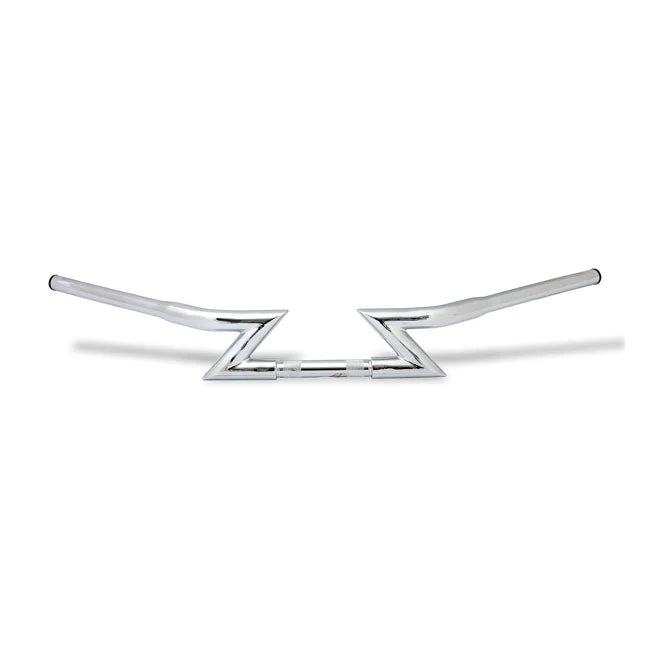 Highway Hawk 1-1/4" Z-Bar-styr med slidser i krom