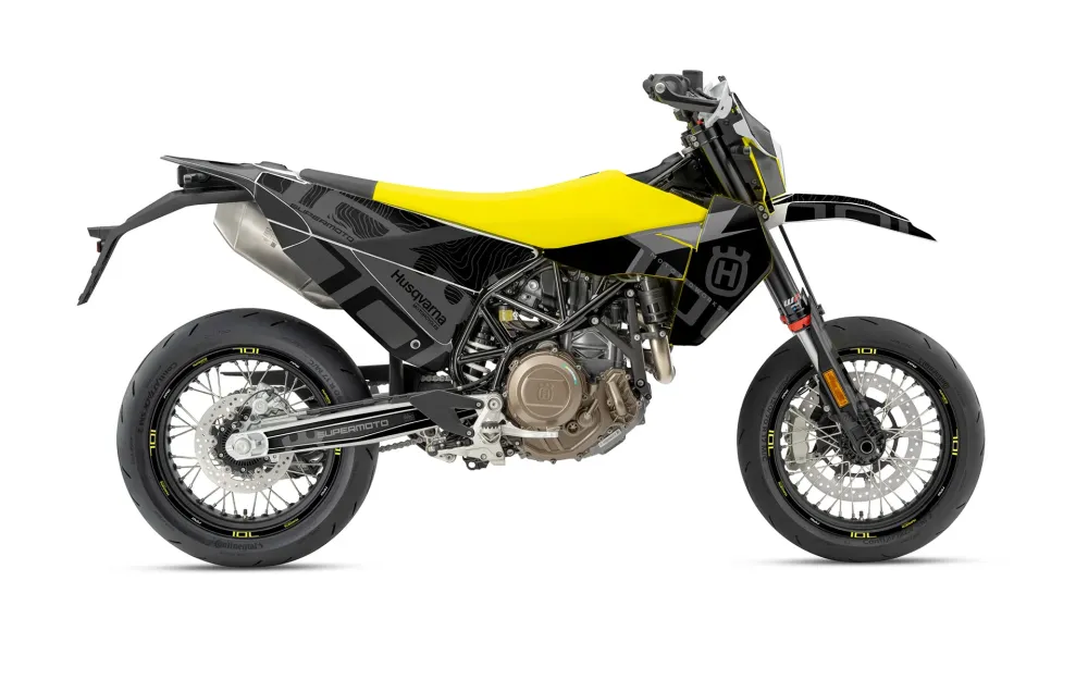 Husqvarna 701 2026 DEKOR - "Monarch" (Sort/Mønster)