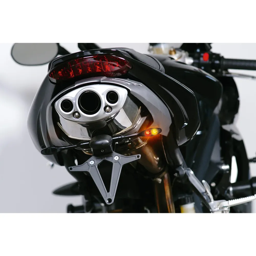 Kellermann Micro 1000 DF 3 i 1 Mini LED motorcykel baglygte / blinklys Sort