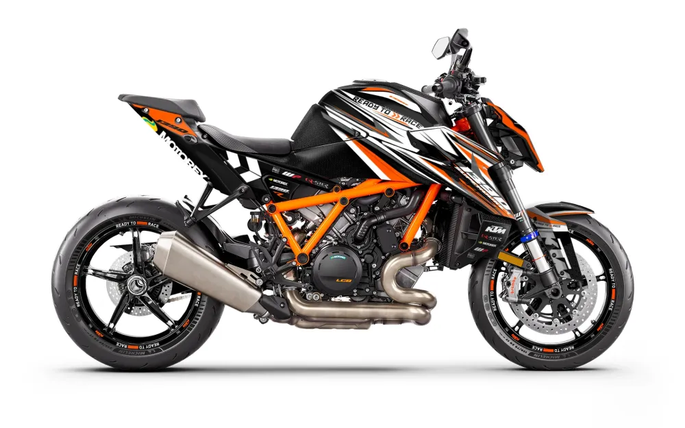 KTM 1390 Super Duke R/Evo DEKOR - "Vortex" (Sort/Orange)