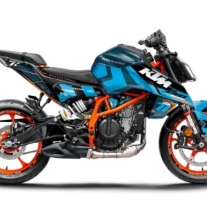 KTM 390 Duke 2024-2025 DEKOR - "Rasorblade" (Blå)