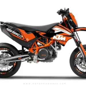 KTM 690 SMC-R DEKOR - "ABSTRAKT" (orange/sort)