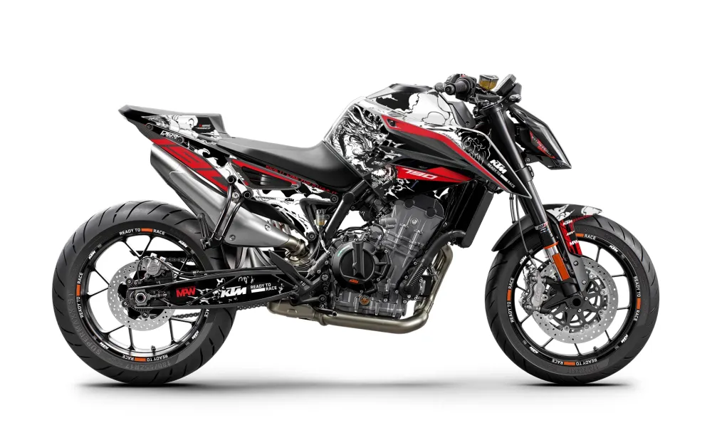 KTM 790/890 Duke DEKOR - "Drakai" (Rød)