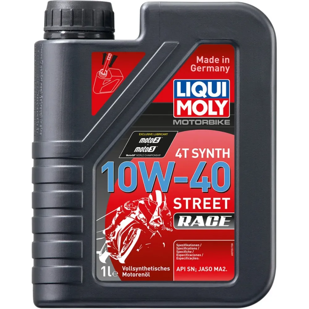 Liqui Moly Motorolie Syntetisk 4T 10W-40 Street Race 1L