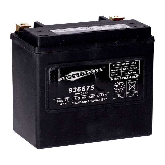 MCS 12V AGM-batteri 22Ah venstre+ 325CCA