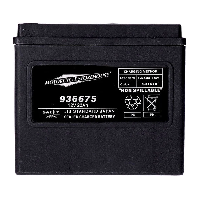 MCS 12V AGM-batteri 22Ah venstre+ 325CCA