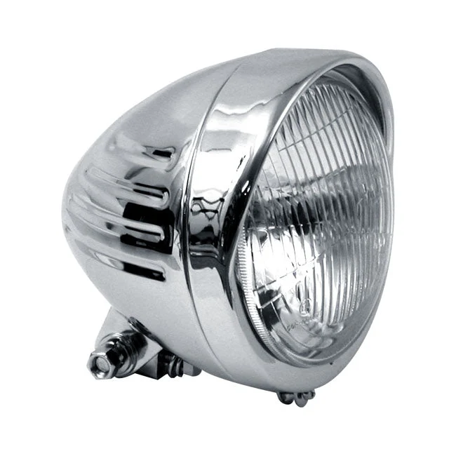 MCS 5-3/4" forlygte Ribbed Bullet med visir Krom