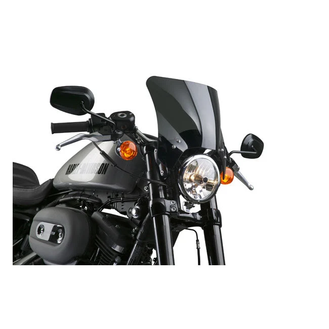 NC Mohawk Universal Windshield Black Lige beslag Gaffelben op til 43 mm