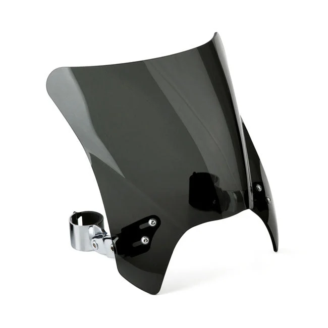 NC Mohawk Universal Windshield Chrome Straight bracket Gaffelben op til 43 mm