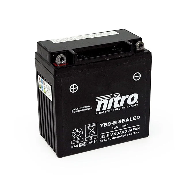 Nitro Forseglet YB9-B AGM motorcykelbatteri 9Ah