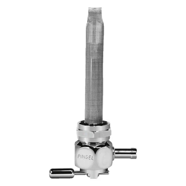 Pingel Power-Flo Hex Oval Petcock Bagudgang 22mm Krom