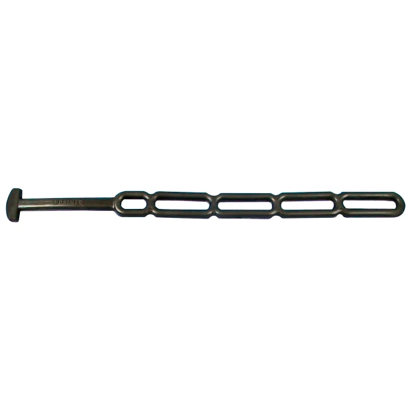Presenningsstrop T-stige, 350mm, Gummi, Sort