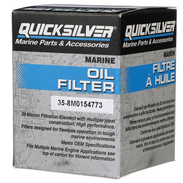 Quicksilver, Oliefilter, 8M0154773, til Johnson/Evinrude 200/225 HK, Suzuki DF150A/150SS/175A/200SS/200A 2016+, DF200 (V6)...