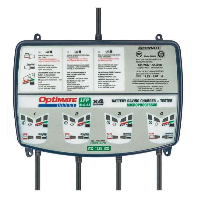 TecMate Optimate Lithium 4S 0.8A 4-Bank