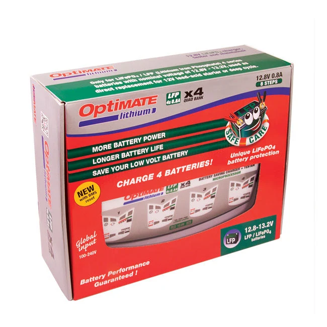 TecMate Optimate Lithium 4S 0.8A 4-Bank
