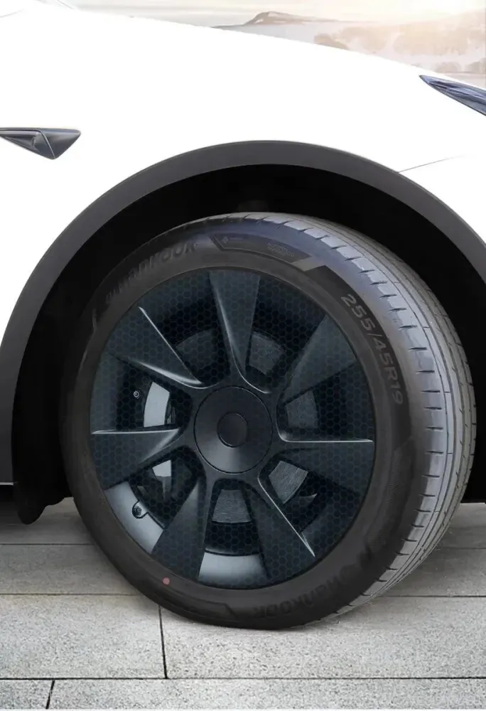 TESLA Y 19" FULD DÆKNING SPORT NAVKAPSLER - MATSORT