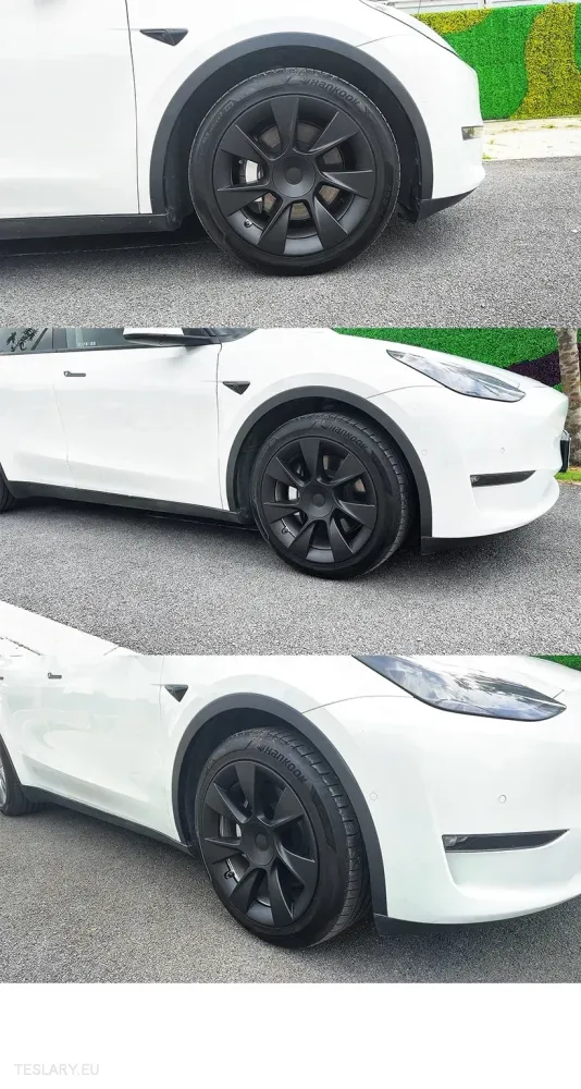 TESLA Y 19" FULD DÆKNING SPORT NAVKAPSLER - MATSORT