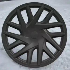 18" Tesla 3 Highland Full Rim Mat Sort Hjulkapsel