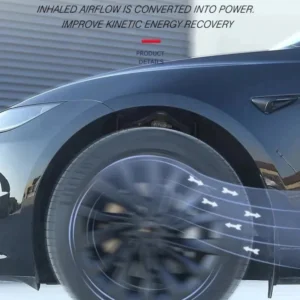 Tesla 3 Highland 18" Hjulkapsler i sølvfarvet sportstil med fuld fælg