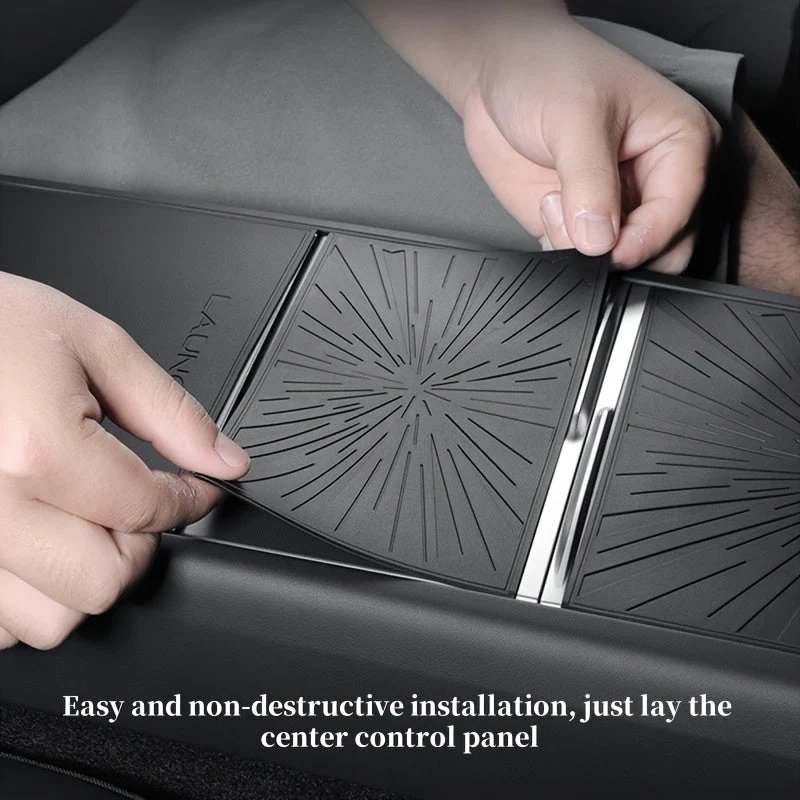 Tesla til model y einer/lancering 2025 Silikone Center Console Protector, Anti-Slip og Wear-Resistent Dashboard Cover, Car...