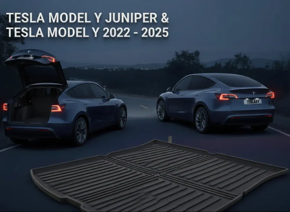 Tesla til model Y+ Juniper 2025 All-Weather Trunk Mat-Fuld dækning TPE Anti-Slip Cargo Liner med kraftig beskyttelse