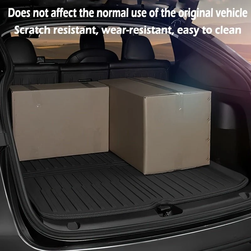 Tesla til model Y+ Juniper 2025 All-Weather Trunk Mat-Fuld dækning TPE Anti-Slip Cargo Liner med kraftig beskyttelse