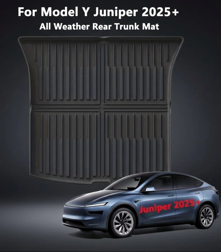 Tesla til model Y+ Juniper 2025 All-Weather Trunk Mat-Fuld dækning TPE Anti-Slip Cargo Liner med kraftig beskyttelse