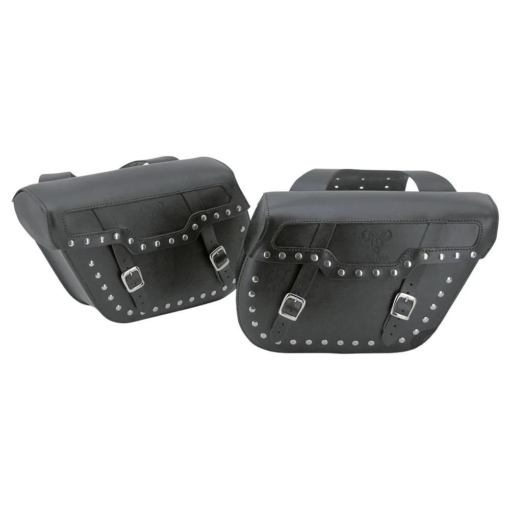 Texas Leather Throw-Over universelle sadeltasker til motorcykler