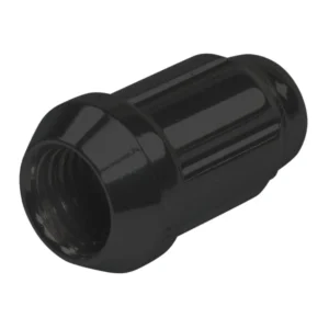TPI, Hjulmøtrik - M12x1.25 - Sort - 6-Spline - Konisk