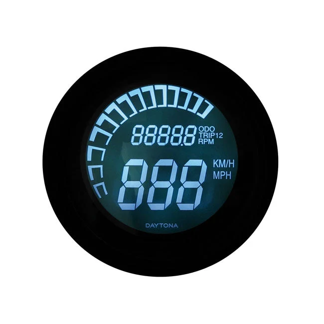 Velona digitalt speedometer 60 mm sort