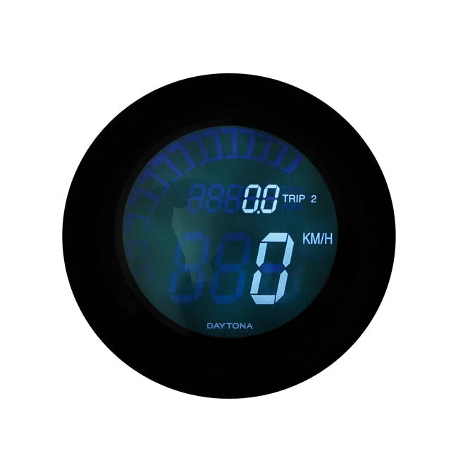 Velona digitalt speedometer 60 mm sort