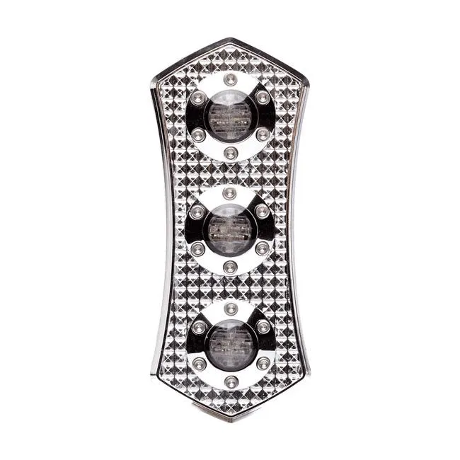 Vitys Design Diamond LED 3 i 1 baglygte krom