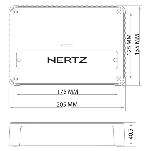 Hertz, Venezia V4C Marineforstærker - 4 Kanaler - 85W x 4 (4Ω)