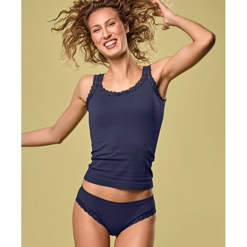 CHIRP Sonar Feline rib trusse m/ blonde - Marine