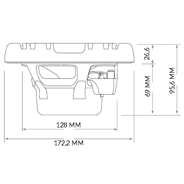 Hertz HMX 6.5-LD-TC- 6.5"" 4Ohm marin högtalare, svart RGB