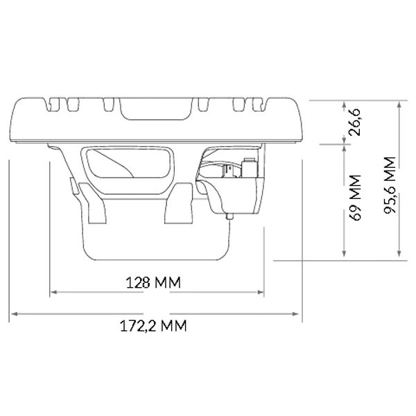 Hertz HMX 6.5-TW - 6.5"" 4Ohm marin högtalare, vit